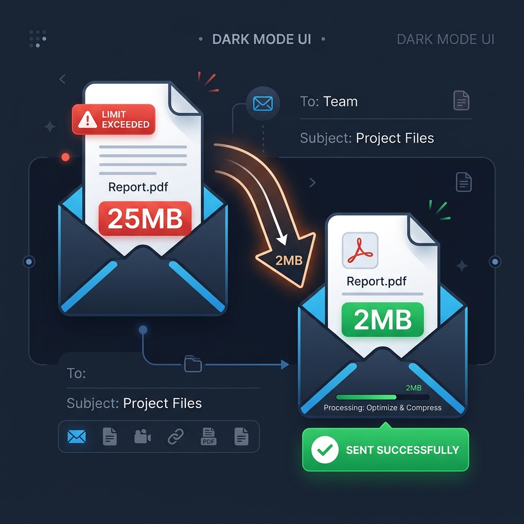 How to Compress PDF Files and Heavy Images to Fit Email Caps - Featured Image
