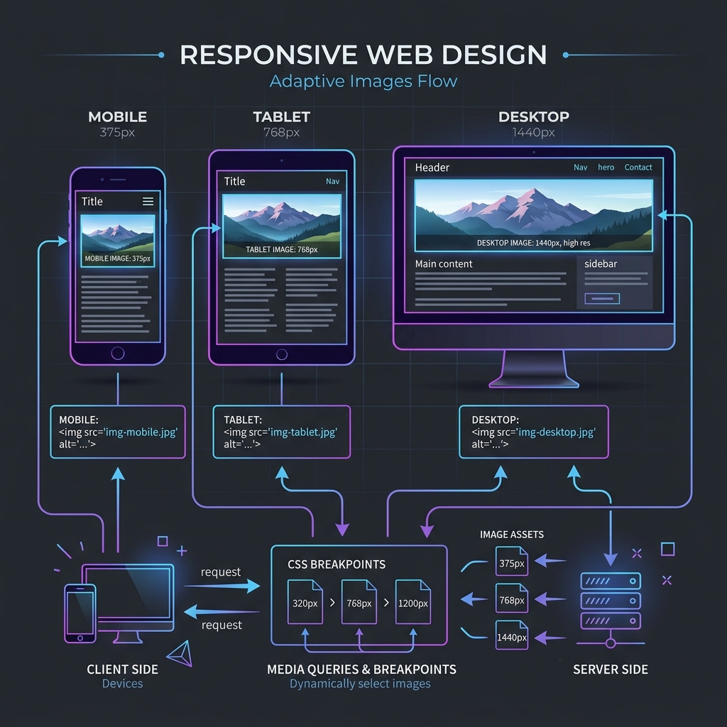 How to Use Responsive Images in HTML5 with Srcset and Sizes - Featured Image